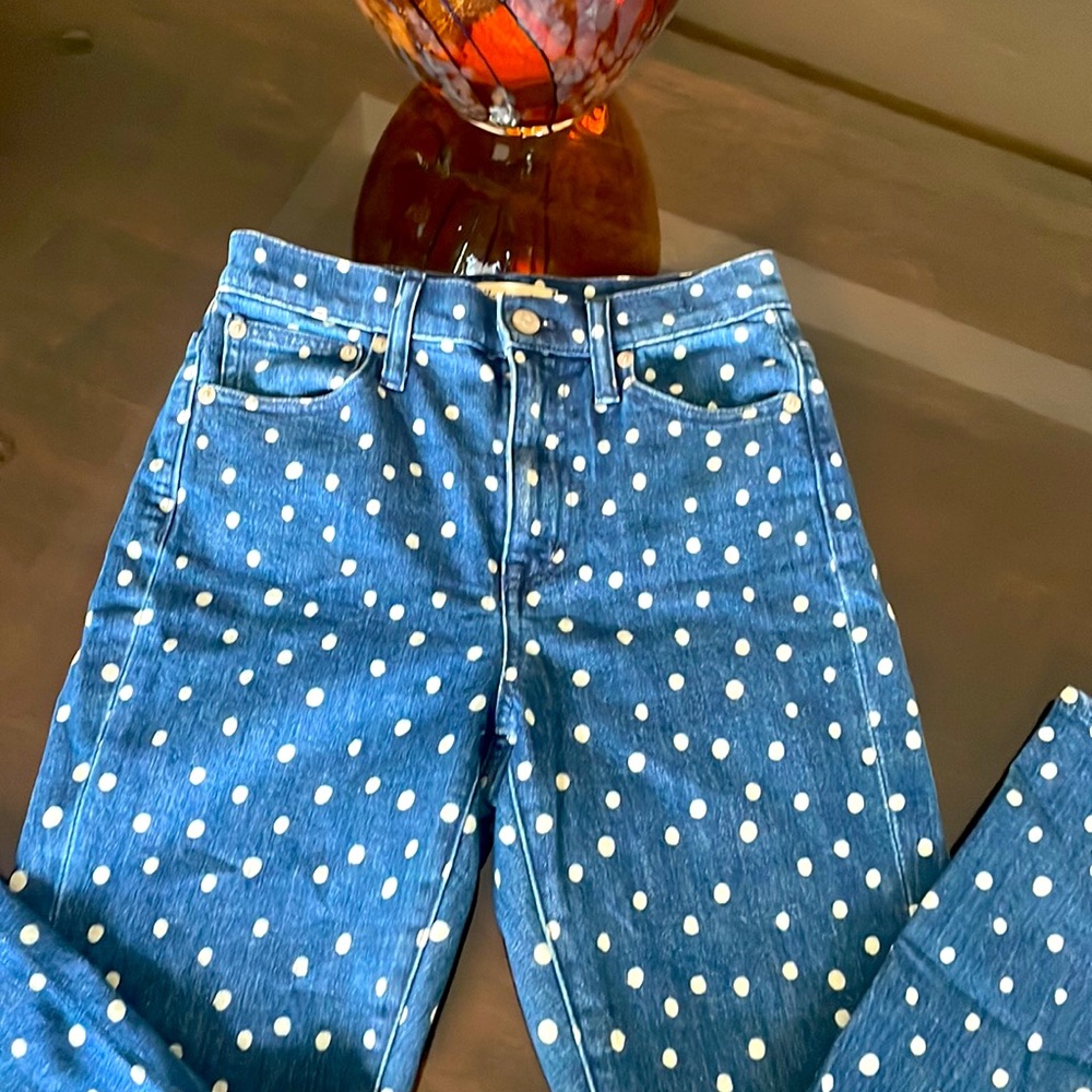Madewell Polka Dot Jeans